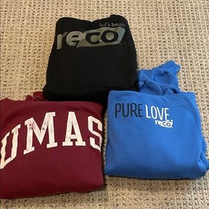 Set of THREE Comfy Sweatshirts + FOUR Long Sleeves Pullovers